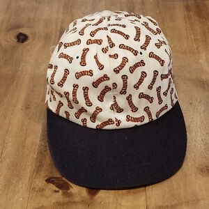 Vintage San Francisco Giants Hat Snapback Wheaties AOP Allover 90s One Size